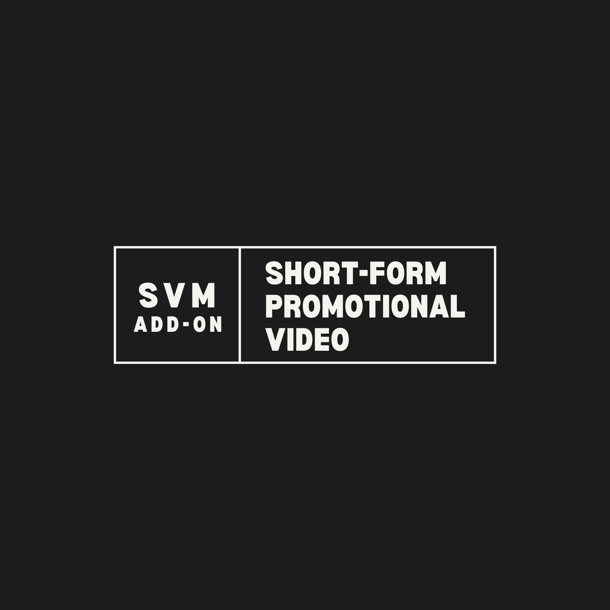 15-Second Promotional Video (add-on)